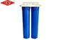 20 &amp;#39;&amp;#39; Çift Kademeli Su Filtresi Parçaları 32kg Max Pressure Blue Color Görünüm Tedarikçi