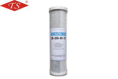 Dayanıklı 10 inç CTO Alkali Su Filtresi Kartuşu PVC Kapak Malzemeleri